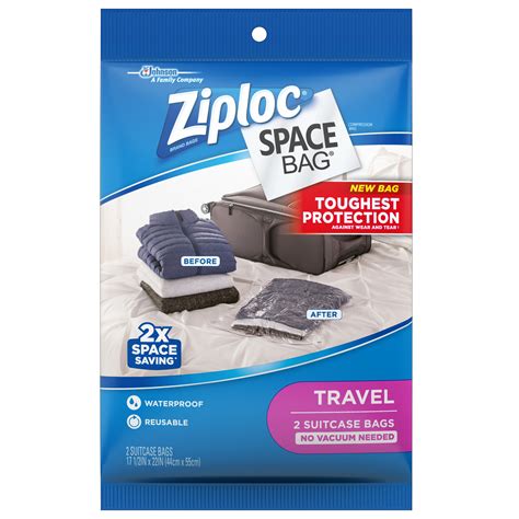 ziploc travel space bag|small ziplock baggies near me.